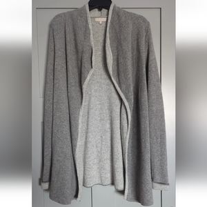 Benedetta B Knitwear Cardigan Sweater Size Med Made in Italy Wool Cashmere Grays